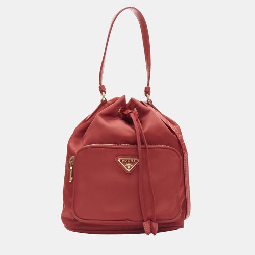 Nylon Tessuto Bucket Shoulder Bag - Prada - Modalova