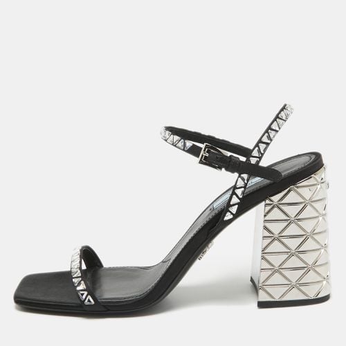 Satin Embellished Ankle Strap Sandals Size 39 - Prada - Modalova