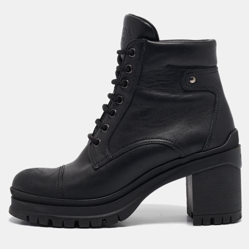 Leather Lace Up Combat Boots Size 37 - Prada - Modalova