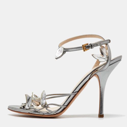 Leather Leaf Strappy Sandals Size 38.5 - Prada - Modalova