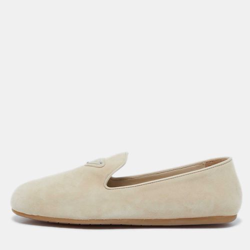 Suede Smoking Slippers Size 36 - Prada - Modalova