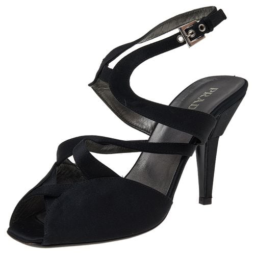 Satin Slingback Sandals Size 37.5 - Prada - Modalova