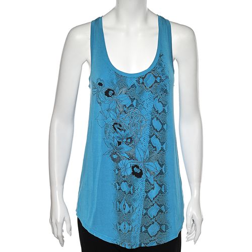 Gym Printed Jersey Tank Top S - Roberto Cavalli - Modalova