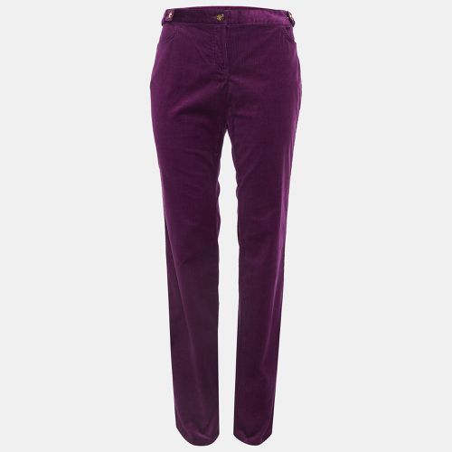 Corduroy Buttoned Straight Leg Pants M - Roberto Cavalli - Modalova