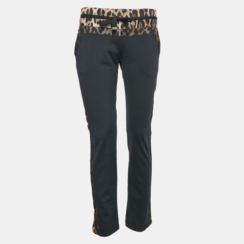 Gym Leopard Print Jersey Track Pants L - Roberto Cavalli - Modalova