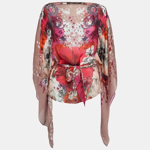 Floral Print Silk Kaftan Top M - Roberto Cavalli - Modalova