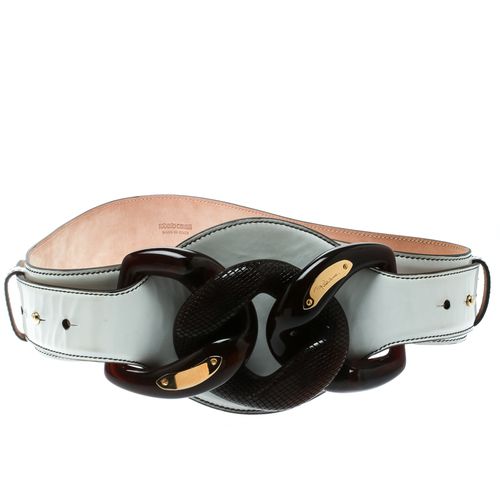 Leather Wide Belt Size 80 CM - Roberto Cavalli - Modalova