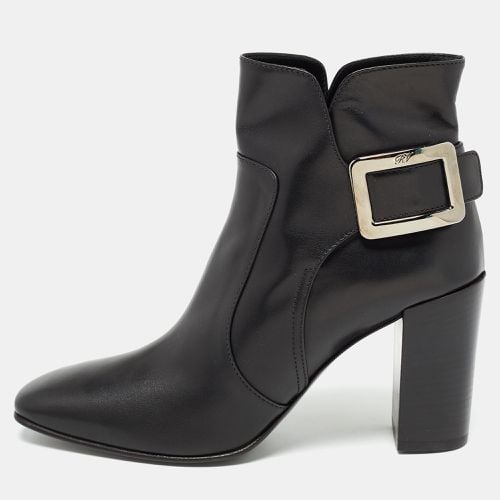 Leather Buckle Ankle Boots Size 40.5 - Roger Vivier - Modalova