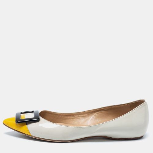 Tri-Color Patent Leather Trompette Ballet Flats Size 36 - Roger Vivier - Modalova