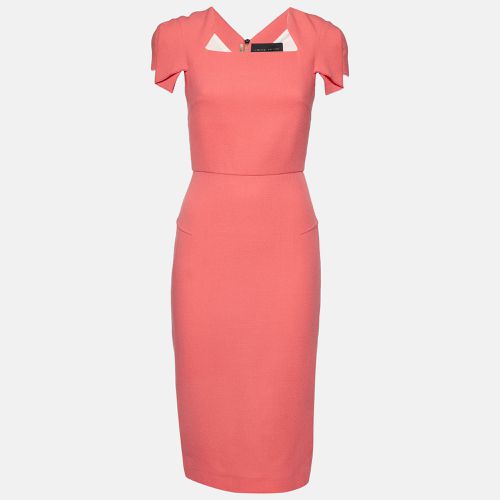 X Selfridges Wool Crepe Midi Dress M - Roland Mouret - Modalova