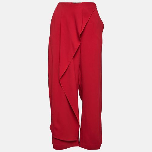 Crepe Draped Wide-Leg Trousers L - Roland Mouret - Modalova