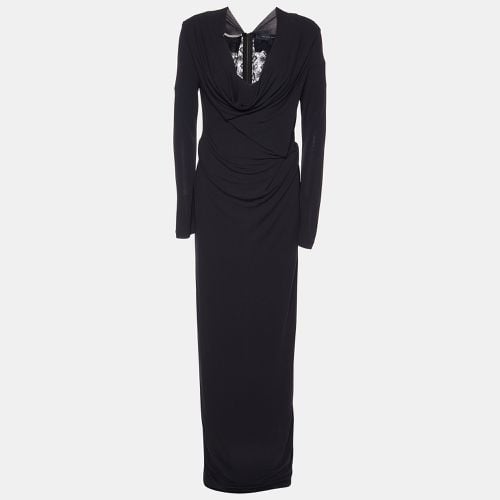 Jersey Draped & Lace Back Maxi Dress M - Roland Mouret - Modalova