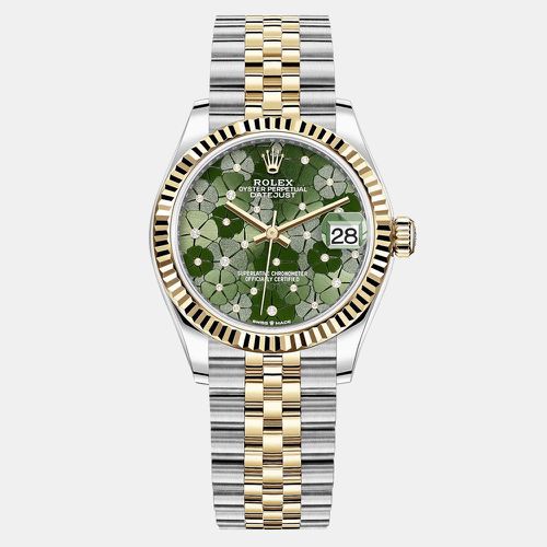 Datejust Diamond Floral Dial, Yellow Gold & Steel 31 MM - Rolex - Modalova