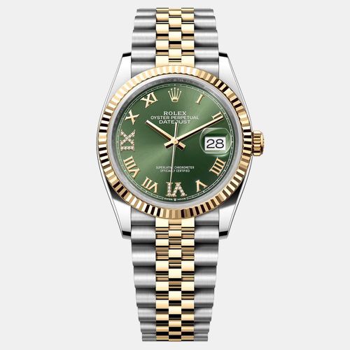 Datejust Roman Dial, Yellow Gold & Steel 31 mm - Rolex - Modalova