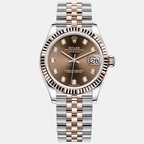 Chocolate Dial Diamond Markers Datejust 31 mm - Rolex - Modalova