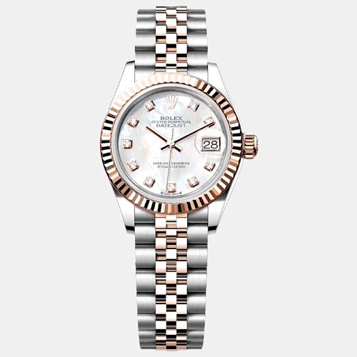 K Everose Gold and Stainless Steel 28 Lady-Datejust 279171 - Rolex - Modalova