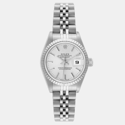 Datejust Steel White Gold Dial Ladies Watch 26.0 mm - Rolex - Modalova