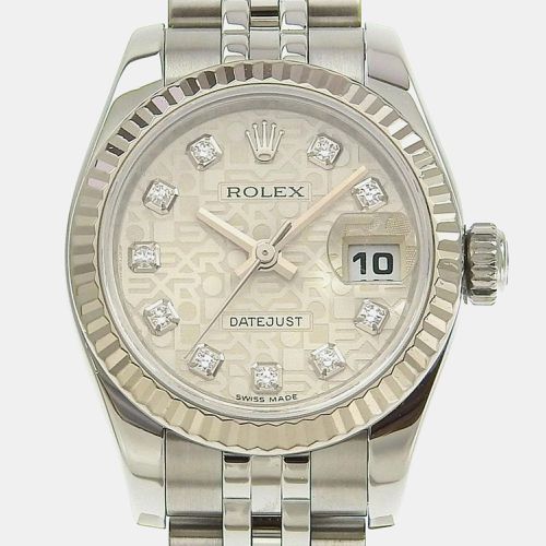 Diamond Stainless Steel Datejust 179174 Automatic Women's Wristwatch 26 mm - Rolex - Modalova