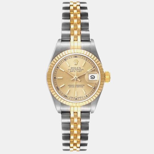 Datejust Champagne Steel Yellow Ladies Watch 26.0 mm - Rolex - Modalova