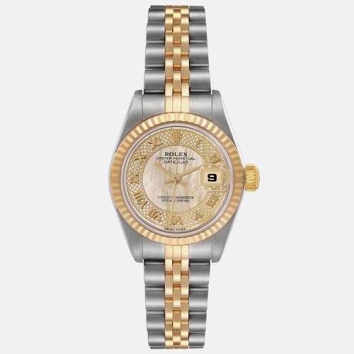 Datejust Mother of Pearl Dial Steel Yellow Ladies Watch 79173 - Rolex - Modalova