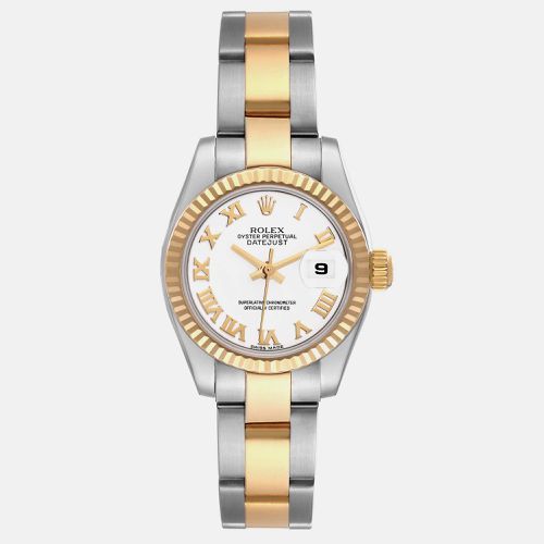 Datejust Steel Yellow Gold Roman Dial Ladies Watch 179173 - Rolex - Modalova