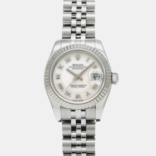 Shell Stainless Steel Datejust Automatic Women's Wristwatch 26 mm - Rolex - Modalova