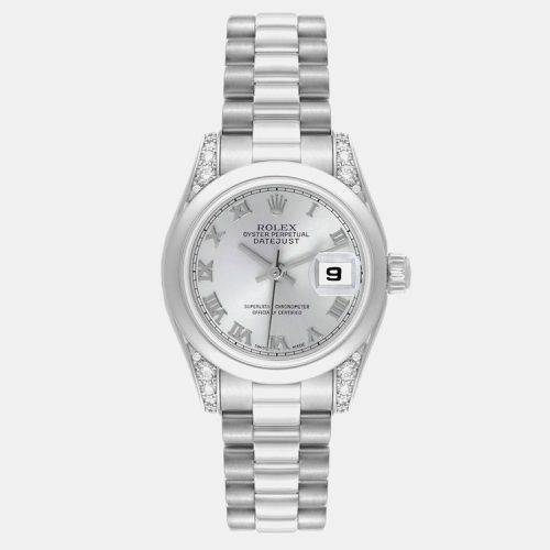 Datejust President Platinum Diamond Ladies Watch 179296 26 mm - Rolex - Modalova