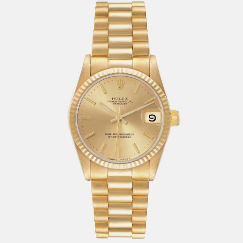 President Datejust Midsize Yellow Ladies Watch 31.0 mm - Rolex - Modalova