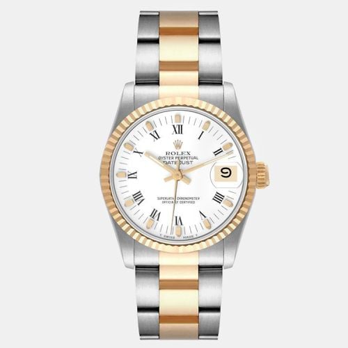 Datejust 31 Midsize Steel Yellow Gold Dial Ladies Watch 68273 - Rolex - Modalova