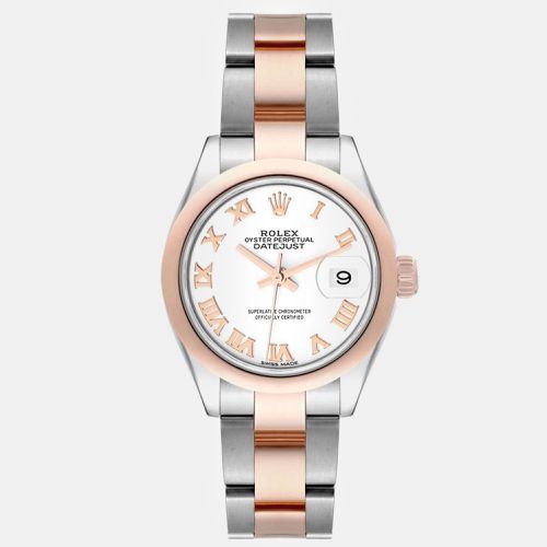 Datejust Steel Everose Rose Gold Dial Ladies Watch 279161 - Rolex - Modalova