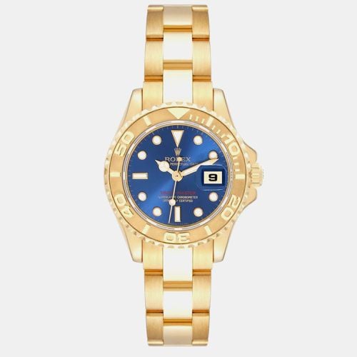 Yachtmaster 29mm Yellow Gold Dial Ladies Watch 69628 - Rolex - Modalova