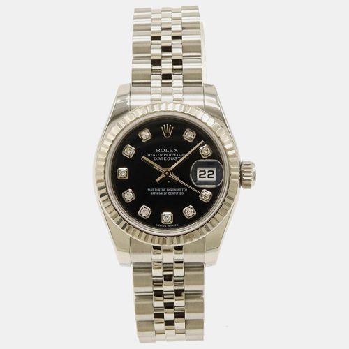 Diamond Stainless Steel Datejust Automatic Women's Wristwatch 26 mm - Rolex - Modalova