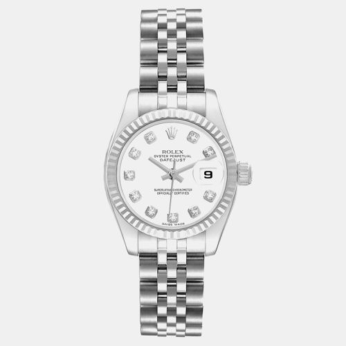 Datejust Steel Gold Diamond Dial Ladies Watch 26.0 mm - Rolex - Modalova