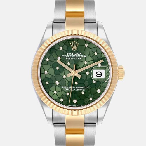 Datejust Midsize Steel Yellow Gold Diamond Dial Watch 278273 - Rolex - Modalova