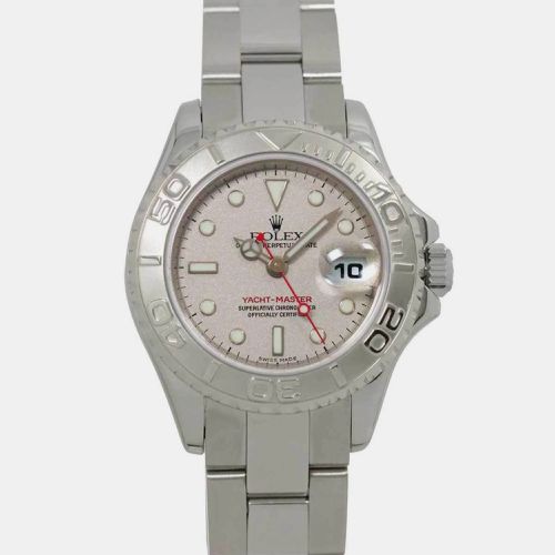 Platinum Stainless Steel Yacht-Master 169622 Automatic Women's Wristwatch 29 mm - Rolex - Modalova