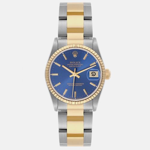 Datejust Midsize Steel Yellow Gold Dial Ladies Watch 31.0 mm - Rolex - Modalova