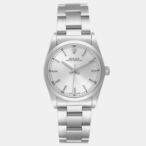 Oyster Perpetual Midsize Dial Steel Ladies Watch 77080 - Rolex - Modalova