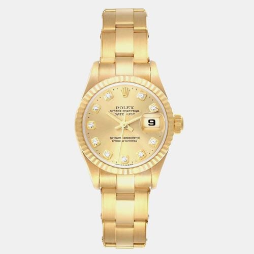 President Datejust Yellow Diamond Dial Ladies Watch 26.0 mm - Rolex - Modalova