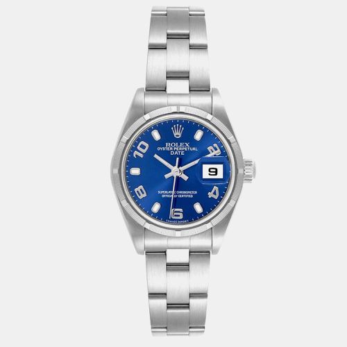 Date 26mm Stainless Steel Dial Ladies Watch 79190 - Rolex - Modalova