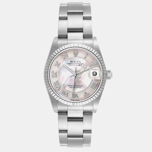 Datejust Midsize Steel Gold Mother of Pearl Ladies Watch 31.0 mm - Rolex - Modalova