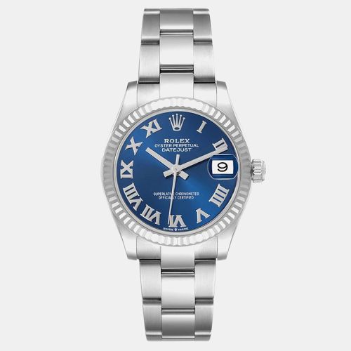 Datejust Midsize Steel White Gold Dial Ladies Watch 31.0 mm - Rolex - Modalova