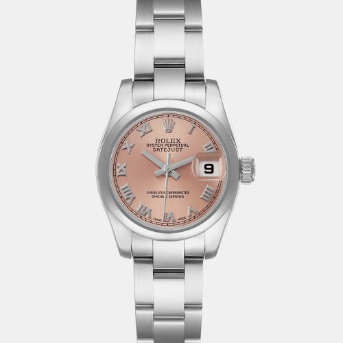 Datejust Salmon Roman Dial Steel Ladies Watch 179160 - Rolex - Modalova