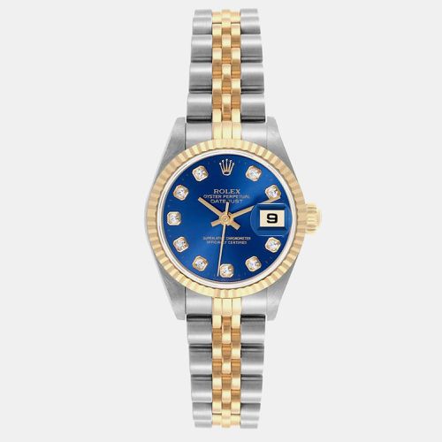 Datejust Steel Yellow Gold Diamond Dial Ladies Watch 26.0 mm - Rolex - Modalova