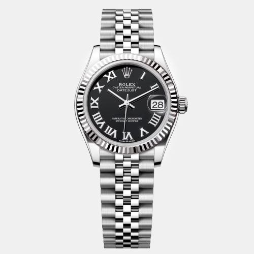 Roman Stainless Steel Datejust Automatic Women's Wristwatch 31 mm - Rolex - Modalova