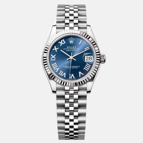 Roman Stainless Steel Datejust Automatic Women's Wristwatch 31 mm - Rolex - Modalova