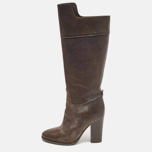 Leather Knee Length Boots Size 37.5 - Ralph Lauren Collection - Modalova