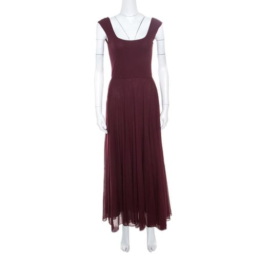 Cotton Knit Sleeveless Fit and Flare Maxi Dress XS - Ralph Lauren - Modalova