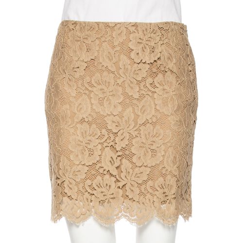 Floral Lace Scallop Hem Mini Skirt M - Ralph Lauren - Modalova