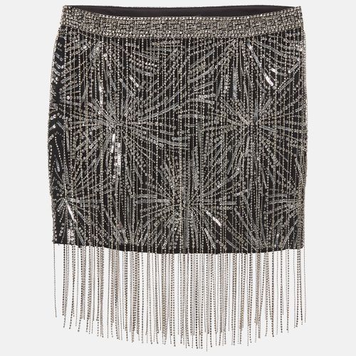 Silver/ Sequined Mini Skirt XXS - Retrofete - Modalova