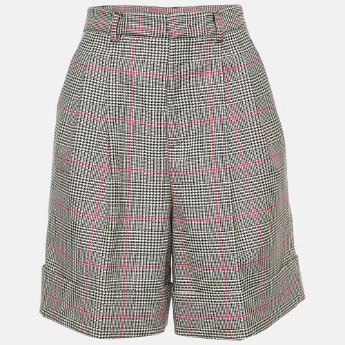 Houndstooth Check Wool Blend Shorts S - RED Valentino - Modalova